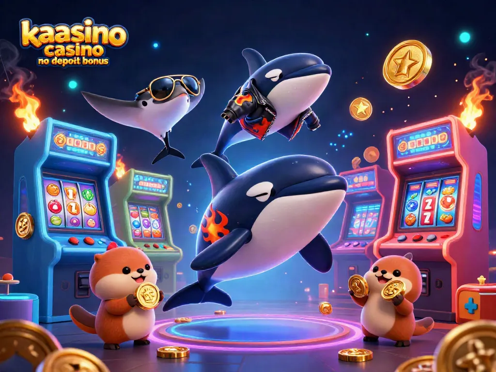 Claim your kaasino casino no deposit bonus while enjoying this delightful 3D underwater casino scene.